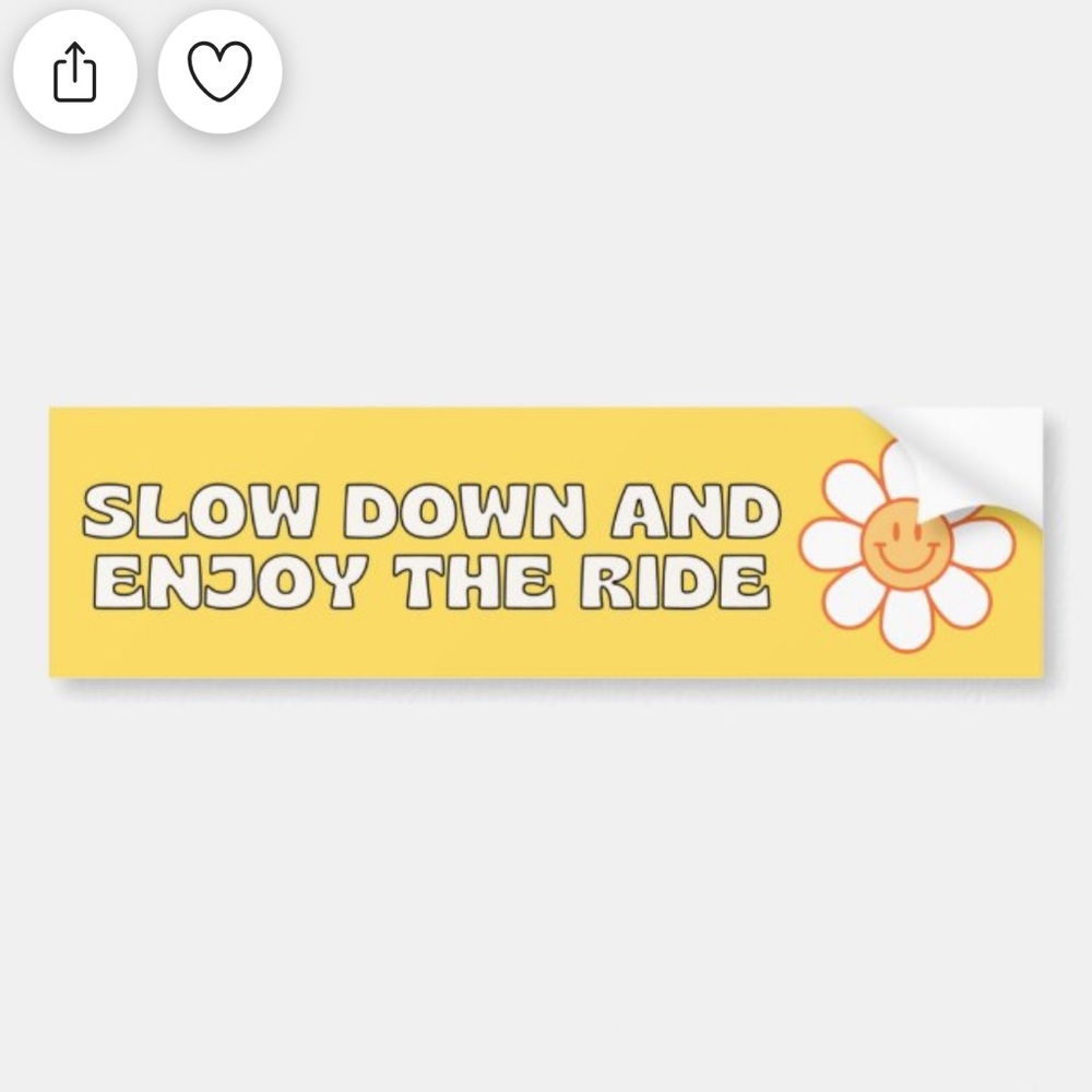 Slow down and enjoy the ride🌼